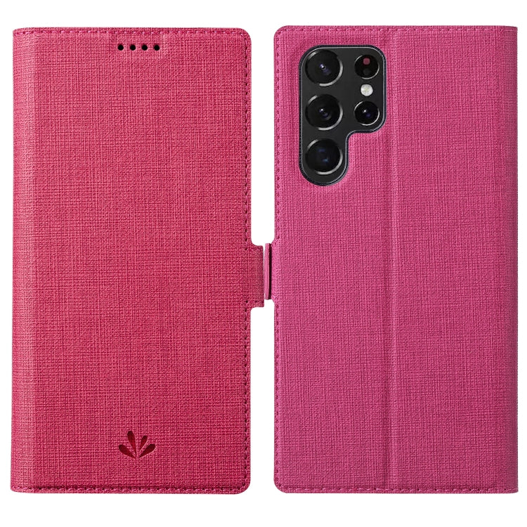 ViLi K Series Magnetic Buckle Leather Phone Case, For Samsung Galaxy S22 Ultra 5G