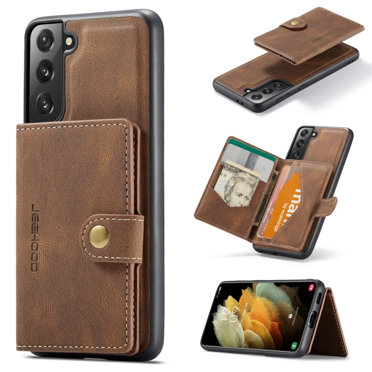 JEEHOOD Retro Magnetic Detachable Phone Case with Wallet & Card Slot & Holder, For Samsung Galaxy S22 5G, For Samsung Galaxy S22+ 5G, For Samsung Galaxy A33 5G, For Samsung Galaxy A53 5G