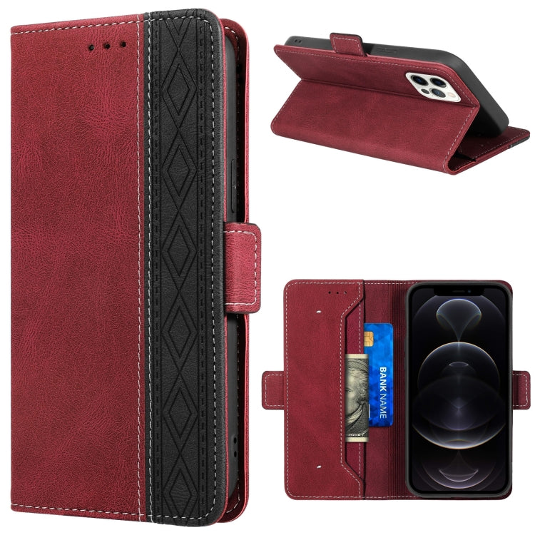 Stitching Magnetic RFID Leather Case, For iPhone 13 mini, For iPhone 13, For iPhone 13 Pro, For iPhone 13 Pro Max, For iPhone 12 mini, For iPhone 12 / 12 Pro