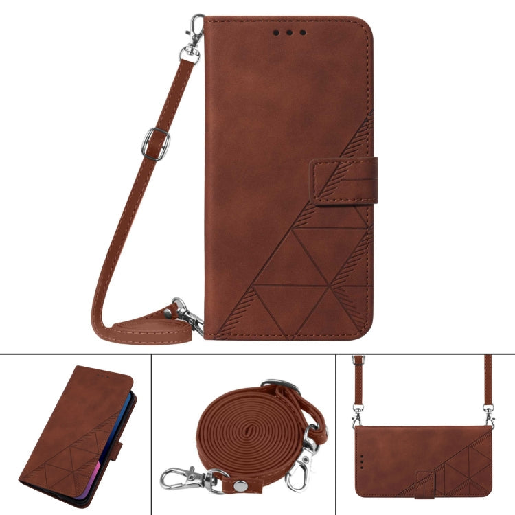 Crossbody 3D Embossed Flip Leather Phone Case, For iPhone 11, For iPhone 11 Pro, For iPhone 11 Pro Max, For iPhone X / XS