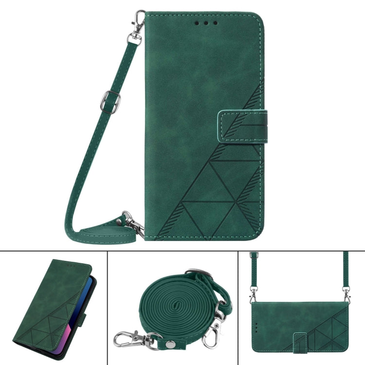 Crossbody 3D Embossed Flip Leather Phone Case, For iPhone XR, For iPhone XS Max, For iPhone SE 2022 / SE 2020 / 8 / 7, For iPhone 8 Plus / 7 Plus