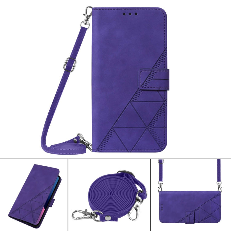 Crossbody 3D Embossed Flip Leather Phone Case, For iPhone XR, For iPhone XS Max, For iPhone SE 2022 / SE 2020 / 8 / 7, For iPhone 8 Plus / 7 Plus