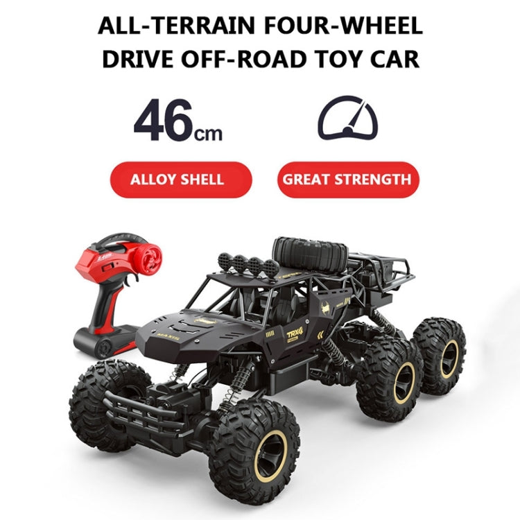 4WD Oversized 6-Wheel Alloy RC Car | 2.4GHz | 100m Control Range | 25-Min Runtime