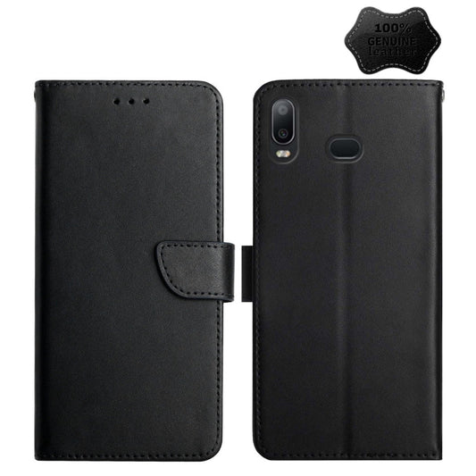 Genuine Leather Fingerprint-proof Horizontal Flip Phone Case, For Samsung Galaxy A10s, For Samsung Galaxy A12, For Samsung Galaxy A13 5G, For Samsung Galaxy A20 / A30, For Samsung Galaxy A20e, For Samsung Galaxy A20s, For Samsung Galaxy A21