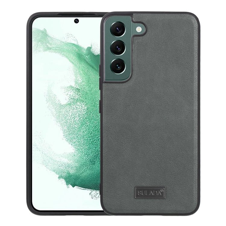 SULADA Shockproof TPU + Handmade Leather Phone Case, For Samsung Galaxy S22 5G, For Samsung Galaxy S22 Ultra 5G, For Samsung Galaxy S22+ 5G