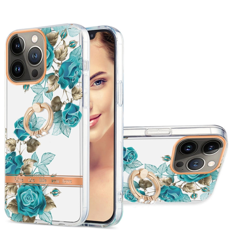 Ring IMD Flowers TPU Phone Case, For iPhone 13 mini, For iPhone 13, For iPhone 13 Pro, For iPhone 13 Pro Max