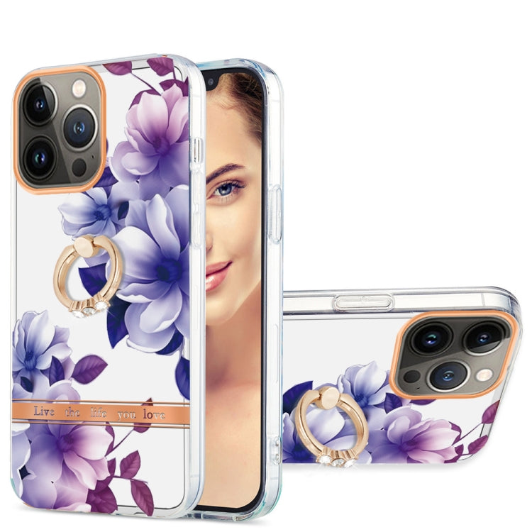 Ring IMD Flowers TPU Phone Case, For iPhone 13 mini, For iPhone 13, For iPhone 13 Pro, For iPhone 13 Pro Max
