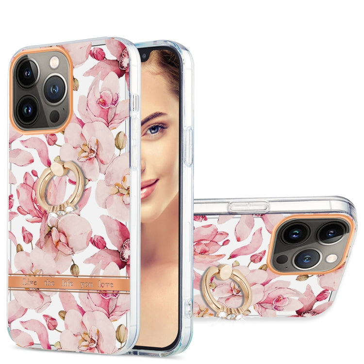 Ring IMD Flowers TPU Phone Case, For iPhone 13 mini, For iPhone 13, For iPhone 13 Pro, For iPhone 13 Pro Max