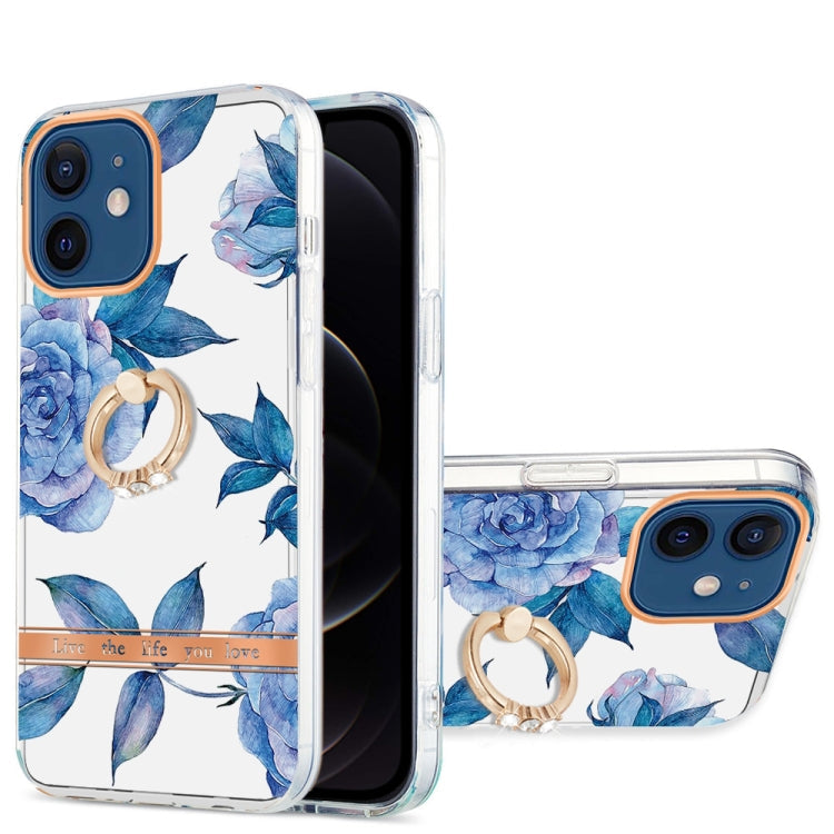Ring IMD Flowers TPU Phone Case, For iPhone 12 / 12 Pro, For iPhone 12 Pro Max, For iPhone 11, For iPhone 11 Pro Max