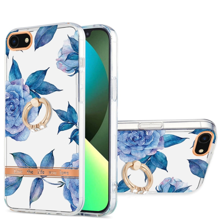 Ring IMD Flowers TPU Phone Case, For iPhone SE 2022 / SE 2020 / 8 / 7