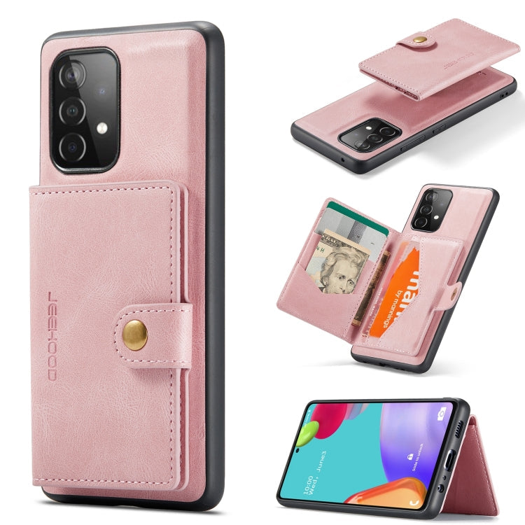 JEEHOOD Retro Magnetic Detachable Leather Phone Case, For Samsung Galaxy A32 4G