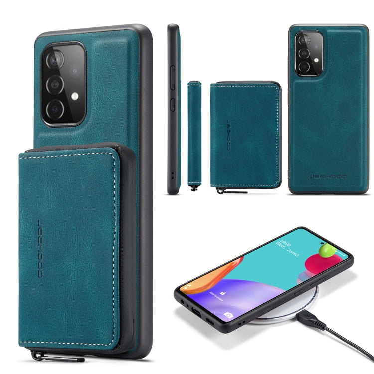 JEEHOOD Magnetic Zipper Horizontal Flip Phone Leather Case, For Samsung Galaxy A33 5G