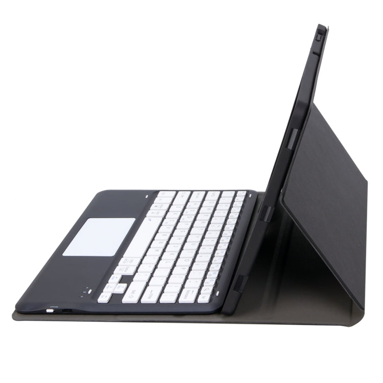 T12B-A Detachable Touch Pad Bluetooth Keyboard Leather Tablet Case, For iPad Air 13 2025 / 2024 / Pro 12.9 inch 2021/2020/2018