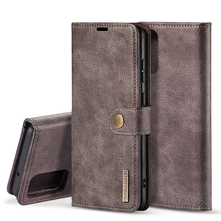 DG.MING Crazy Horse Texture Flip Detachable Magnetic Leather Case with Holder & Card Slots & Wallet, For Galaxy S20, For Galaxy S20+, For Galaxy S20 Ultra