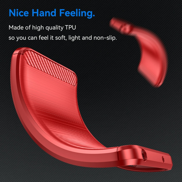 Brushed Texture Carbon Fiber TPU Phone Case, For iPhone 14 Plus, For iPhone 14, For iPhone 14 Pro, For iPhone 14 Pro Max