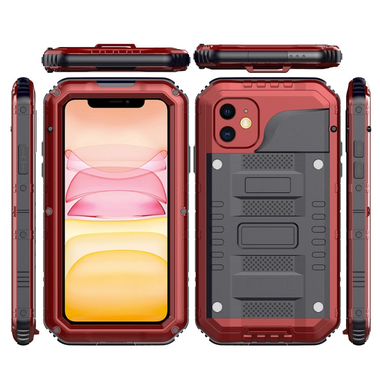 Dustproof Shockproof Waterproof Silicone + Metal Protective Case, For iPhone 11, For iPhone 11 Pro Max, For iPhone 11 Pro