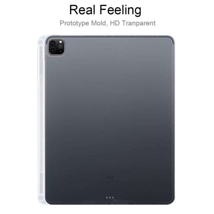 0.75mm Transparent TPU Protective Case with Pen Slot, For iPad Pro 11 inch 2020, For iPad Pro 12.9 inch 2020