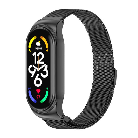 MIJOBS CS Milan Magnetic Stainless Steel Watch Band, For Xiaomi Mi Band 7 / 7 NFC