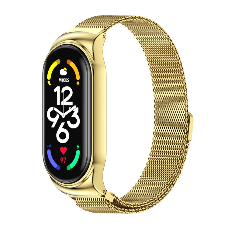 MIJOBS CS Milan Magnetic Stainless Steel Watch Band, For Xiaomi Mi Band 7 / 7 NFC