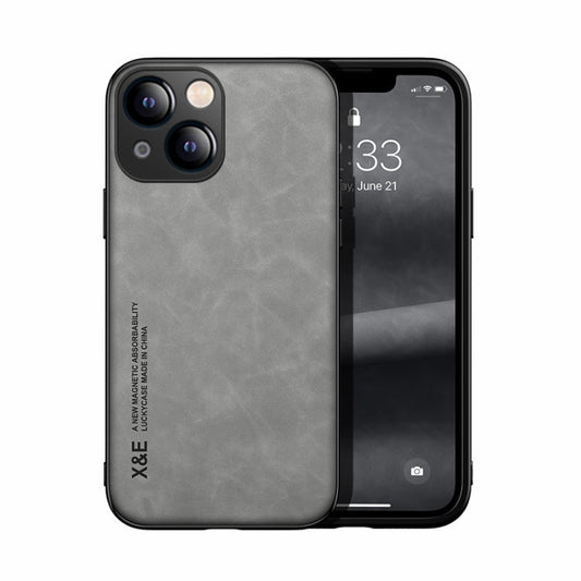 Skin Feel Magnetic Leather Back Phone Case, For iPhone 13 mini, For iPhone 13, For iPhone 13 Pro, For iPhone 13 Pro Max, For iPhone 12 mini, For iPhone 12