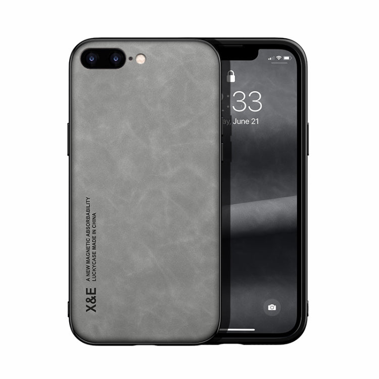 Skin Feel Magnetic Leather Back Phone Case, For iPhone XR, For iPhone XS Max, For iPhone SE 2022 / SE 2020 / 7 / 8, For iPhone 7 Plus / 8 Plus