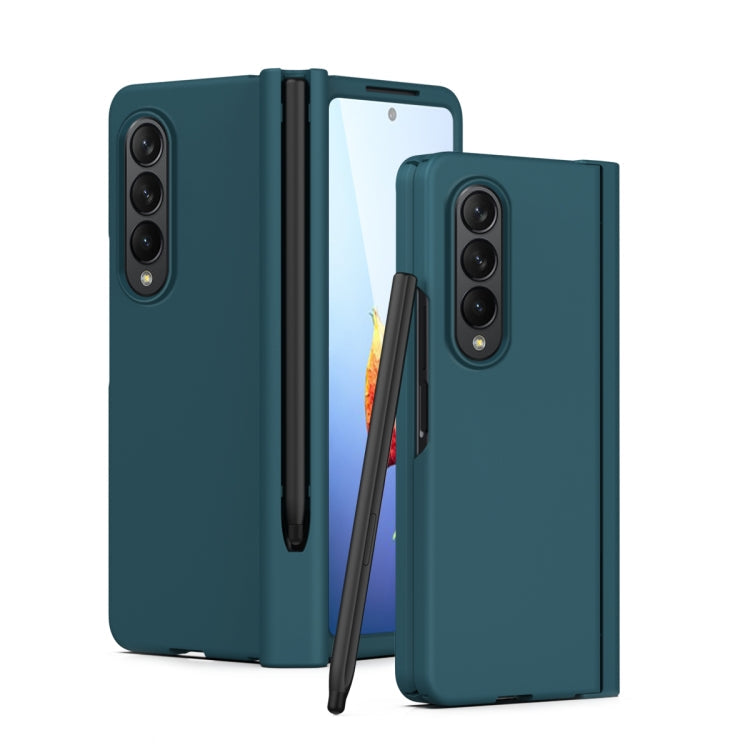 Macaron Hinge Phone Case with Stylus Pen Fold Edition & Protective Film, For Samsung Galaxy Z Fold4