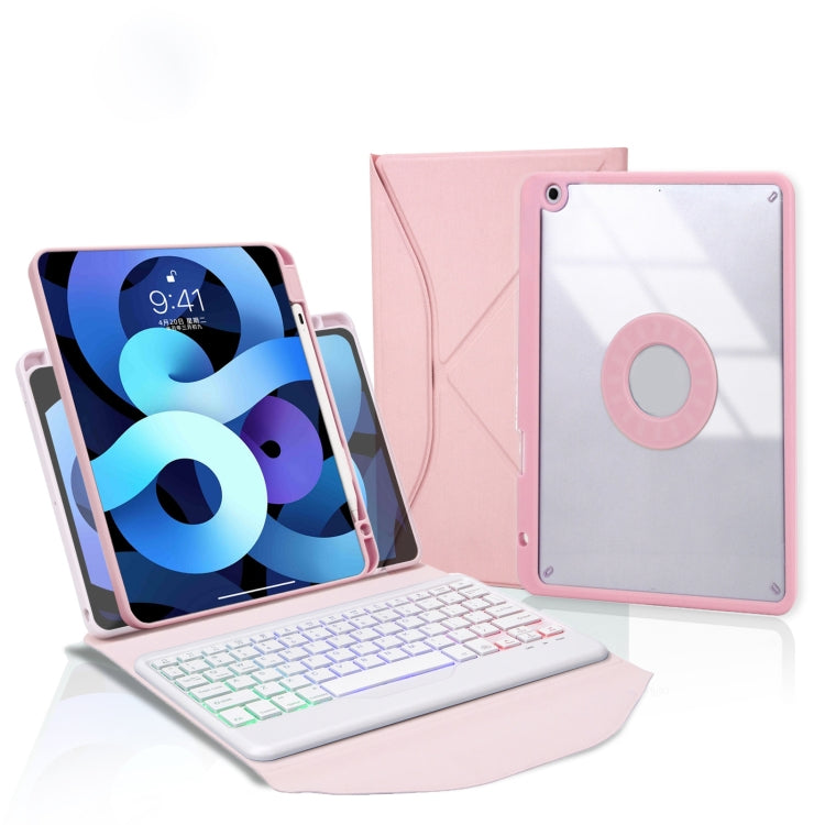 Z11BS Pen Slot Backlight Bluetooth Keyboard Leather Tablet Case, For iPad Pro 11 2021/2020/2018, For iPad Air 11 2025 / 2024 / Air 5 / Air 4, For iPad 10.2 2021/2020/2019