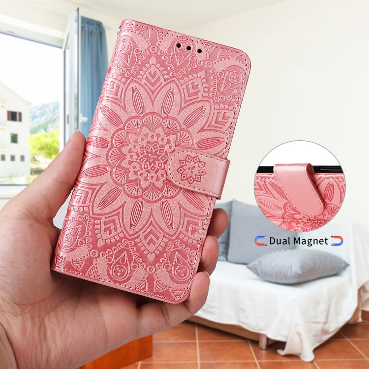Embossed Sunflower Leather Phone Case, For iPhone 12 mini, For iPhone 12 / 12 Pro, For iPhone 12 Pro Max, For iPhone 11