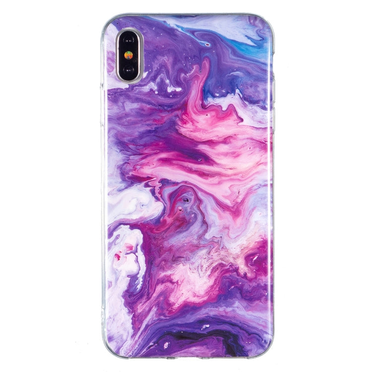 IMD Marble Pattern TPU Phone Case, For iPhone XS Max