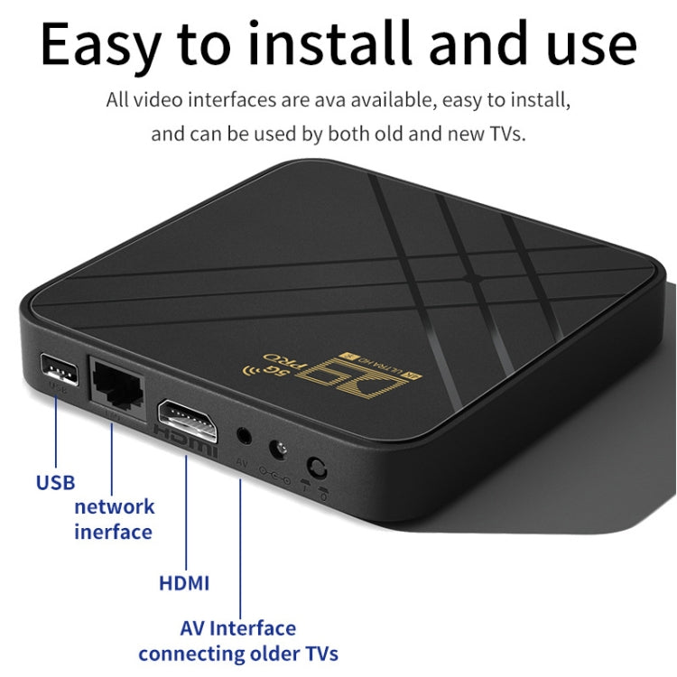 D9 PRO Android TV Box 8GB+128GB – 4K WiFi 2.4G/5G Media Player