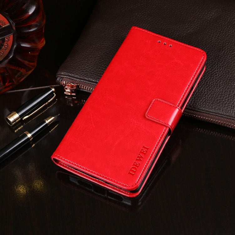 idewei Crazy Horse Texture Horizontal Flip Leather Case with Holder & Card Slots & Wallet, For Blackview BV9800 Pro, For Cubot P30, For Infinix S4