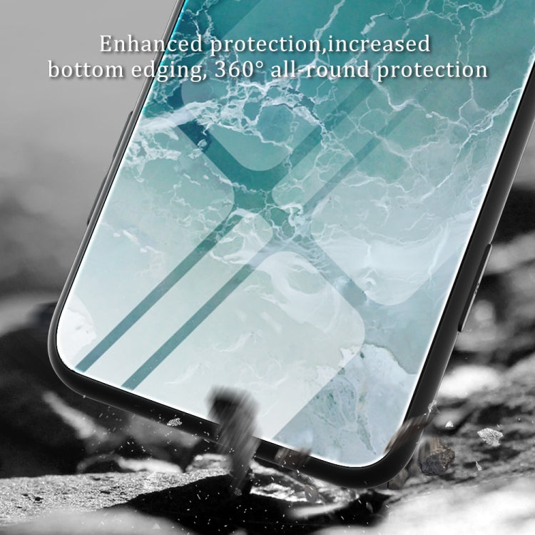 Marble Pattern Glass Protective Phone Case, For iPhone 14 Plus, For iPhone 14 Pro Max, For iPhone 14 Pro