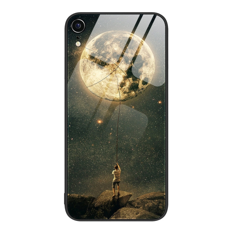 Colorful Painted Glass Phone Case, For iPhone XR