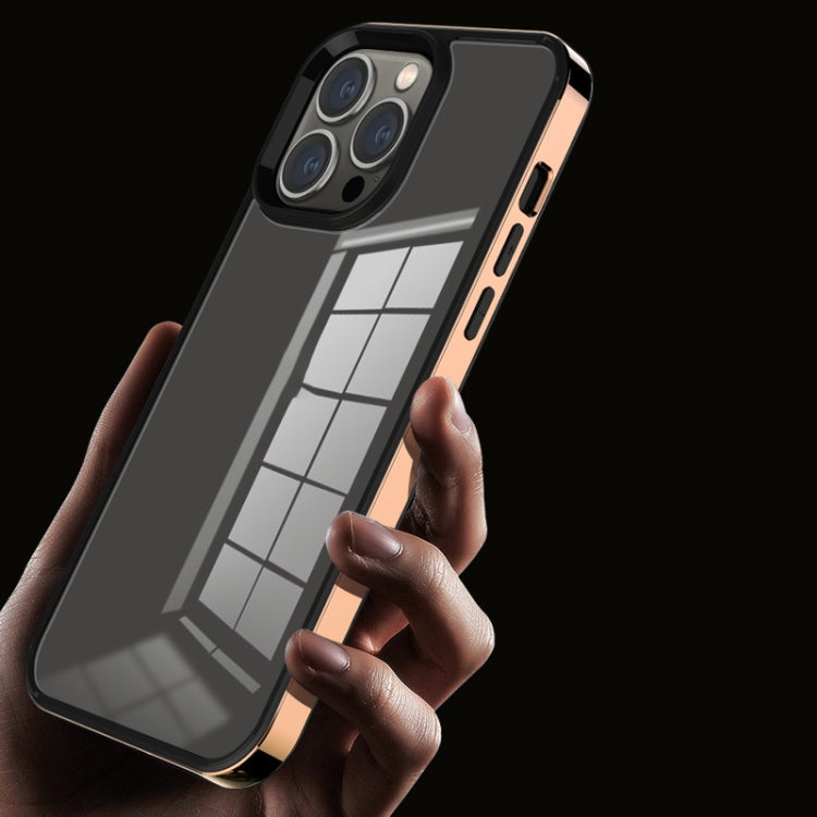 3 in 1 Electroplated Frame Phantom Phone Case, For iPhone 14, For iPhone 14 Plus, For iPhone 14 Pro, For iPhone 14 Pro Max