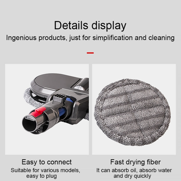 X001 Vacuum Cleaner Electric Mop Cleaning Head with Water Tank, For Dyson V7 -V11 Grey, For Dyson V6