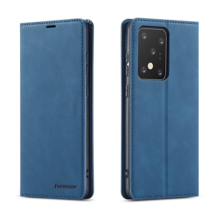 Forwenw Dream Series Oil Edge Strong Magnetism Horizontal Flip Leather Case with Holder & Card Slots & Wallet & Photo Frame, For Galaxy S20 Ultra
