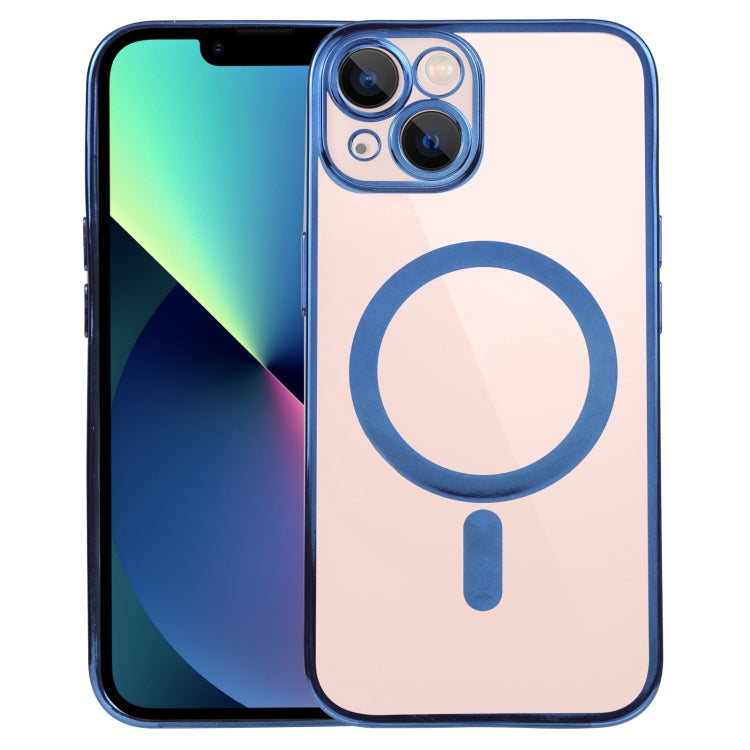 MagSafe Electroplating Straight TPU Phone Case, For iPhone 14, For iPhone 14 Plus