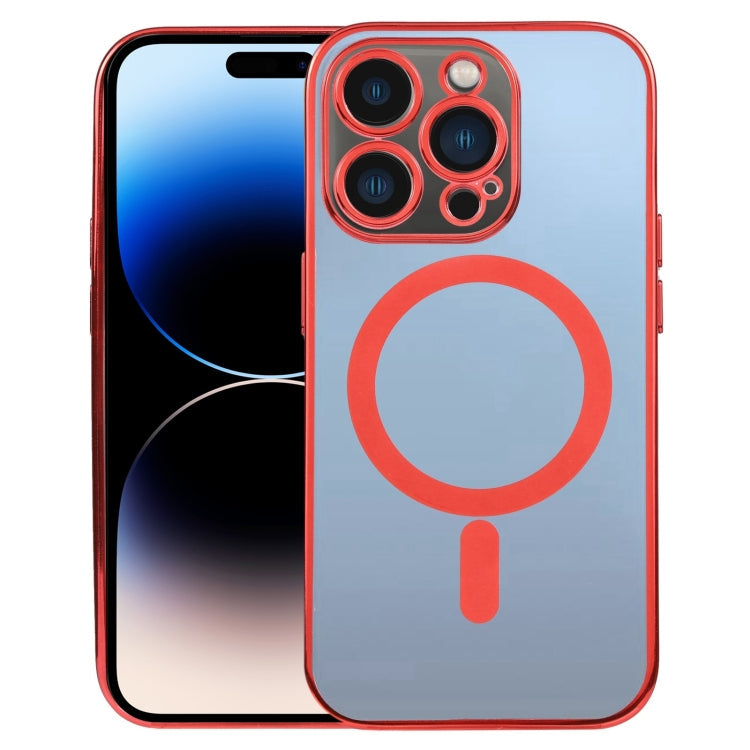 MagSafe Electroplating Straight TPU Phone Case, For iPhone 14 Pro, For iPhone 14 Pro Max
