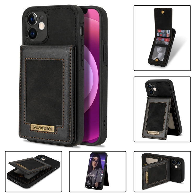 N.BEKUS Vertical Flip Card Slot RFID Phone Case, For iPhone 12, For iPhone XR, For iPhone XS Max, For iPhone XS / X