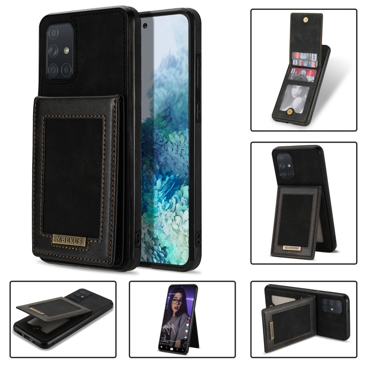N.Bekus Vertical Flip Card Slot RFID Phone Case, For Samsung Galaxy A12 5G, For Samsung Galaxy A51 4G, For Samsung Galaxy A71 4G, For Samsung Galaxy A53 5G, For Samsung Galaxy A52s / A52 5G
