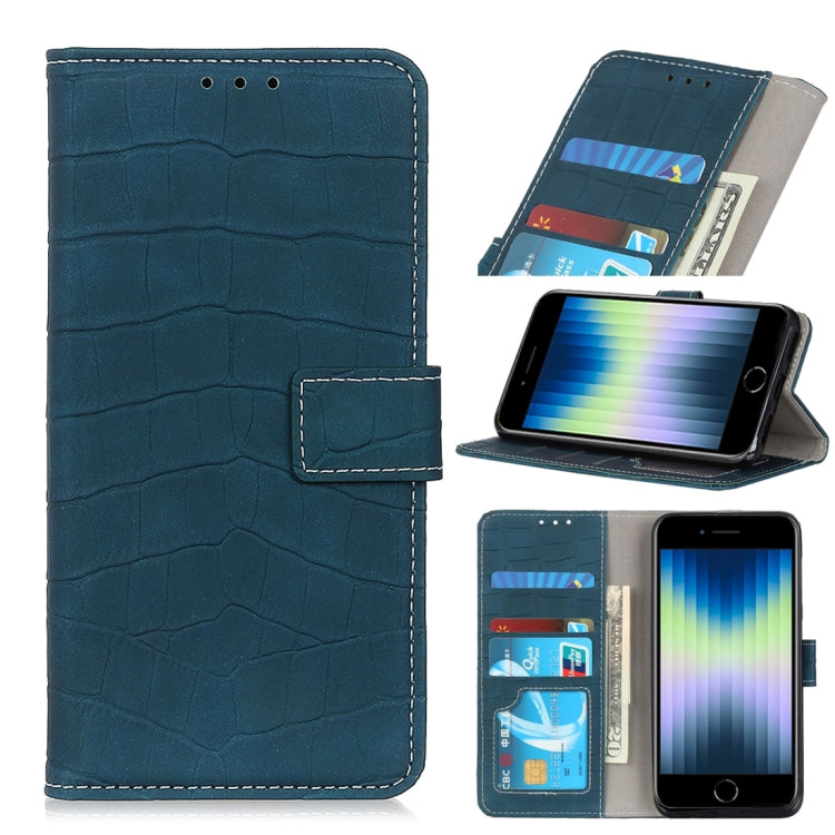 Crocodile Texture Horizontal Flip Leather Case with Holder & Card Slots & Wallet, For iPhone SE 2022 / SE 2020, For Galaxy A51 5G, For Galaxy A71 5G