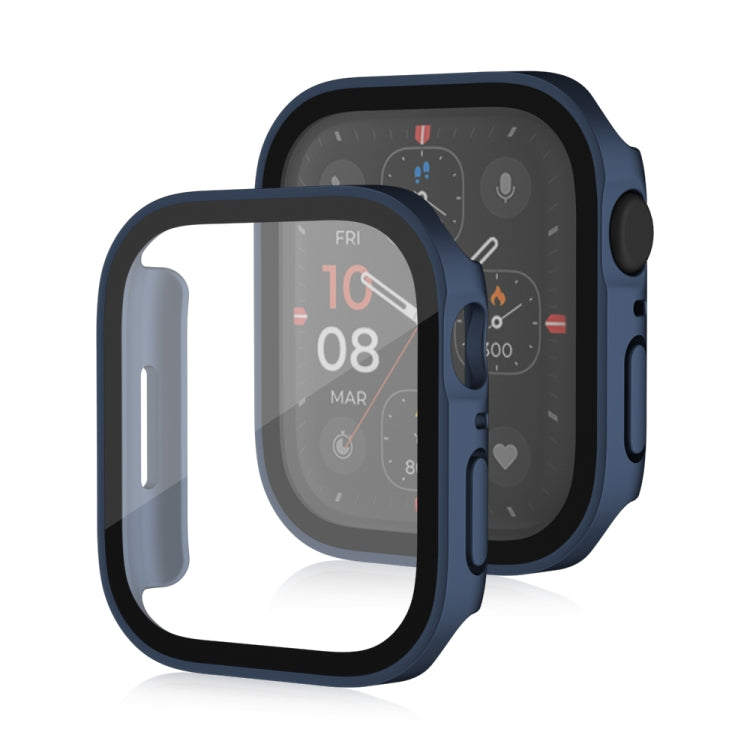 Life Waterproof Frosted 2 in 1 PC Frame + Tempered Glass Protective Case, For Apple Watch Series 9 / 8 / 7 45mm, For Apple Watch Series 9 / 8 / 7 41mm