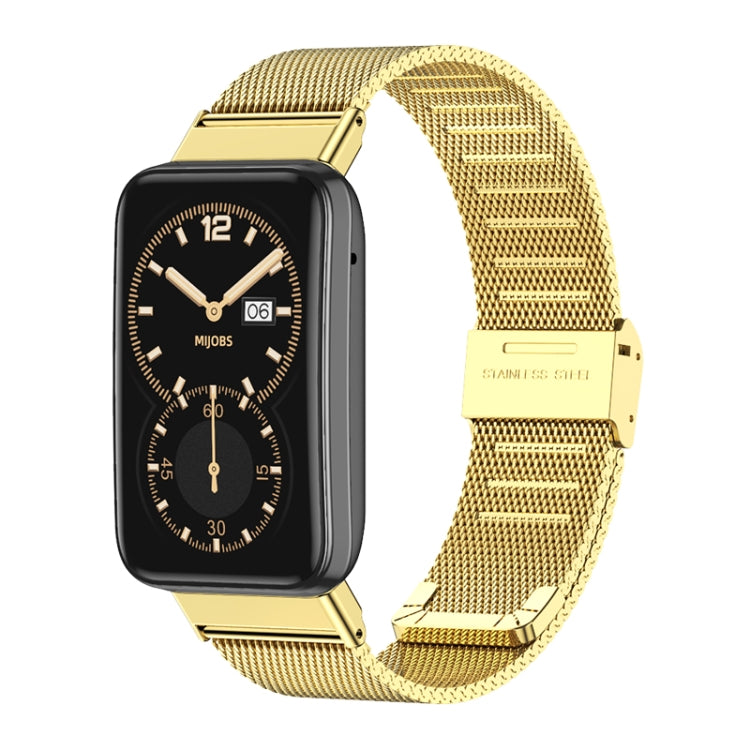 Mijobs Milan Buckle Stainless Steel Watch Band, For Xiaomi Mi Band 7 Pro