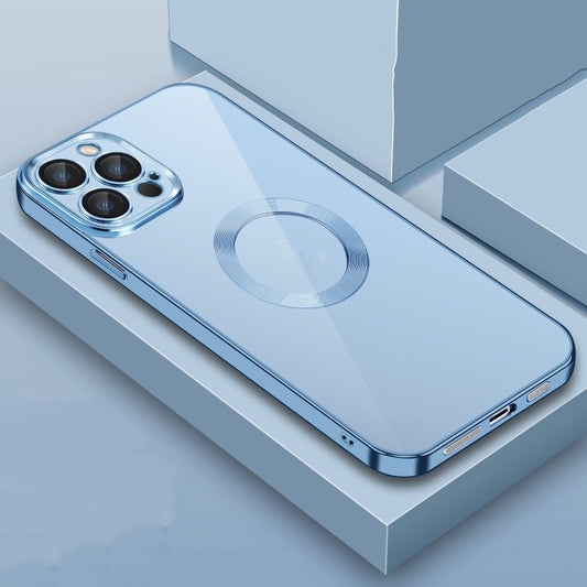 9D Plated Lens Film Clear Phone Case, For iPhone 14 Pro Max
