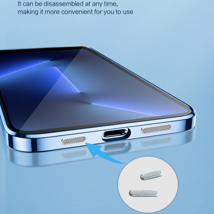 For iPhone 14 Pro Max 9D Plated Lens Film Clear Phone Case (Black)