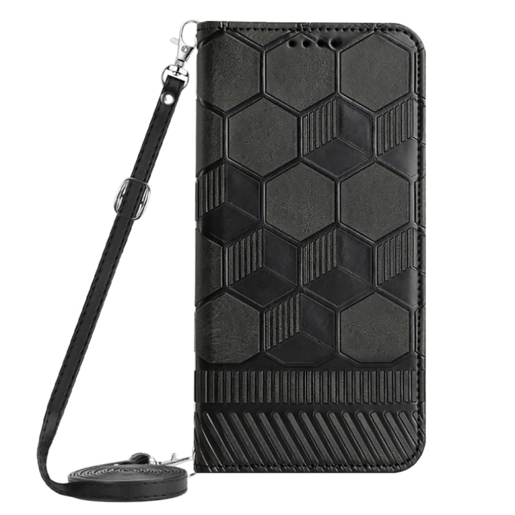Crossbody Football Texture Magnetic PU Phone Case, For iPhone 13 Mini, For iPhone 13 Pro, For iPhone 13 Pro Max, For iPhone 14