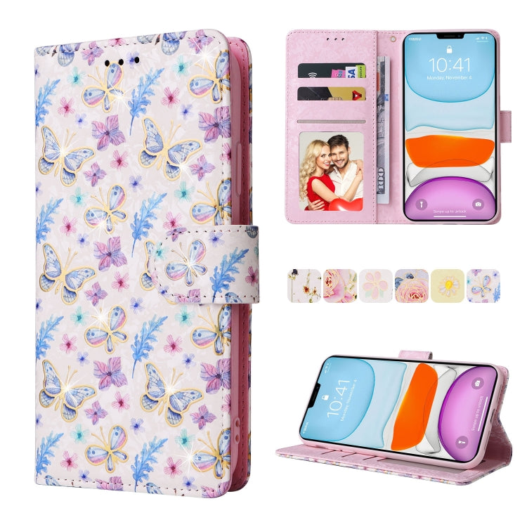Bronzing Painting RFID Leather Case, For iPhone 11 Pro, For iPhone 11 Pro Max, For iPhone XS Max, For iPhone XR