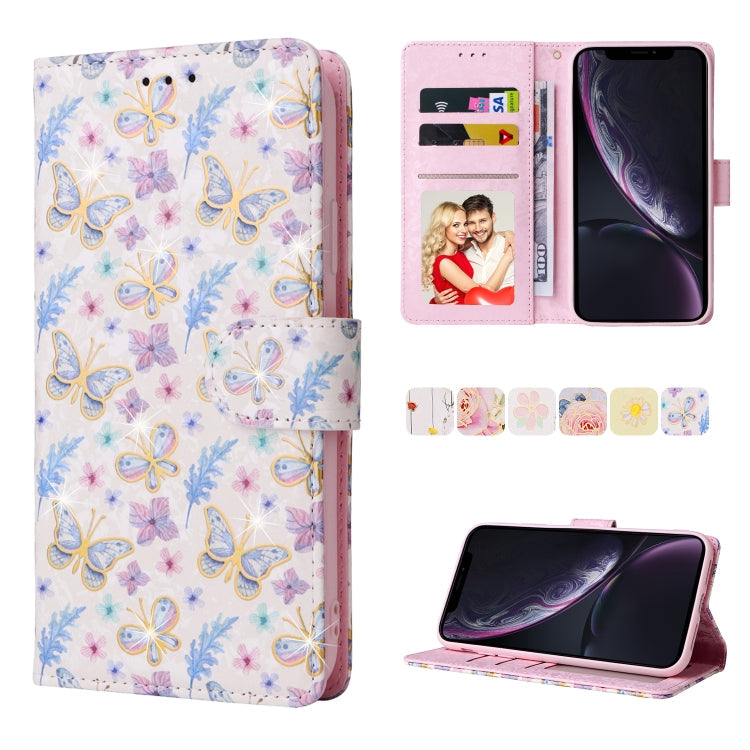 Bronzing Painting RFID Leather Case, For iPhone 11 Pro, For iPhone 11 Pro Max, For iPhone XS Max, For iPhone XR