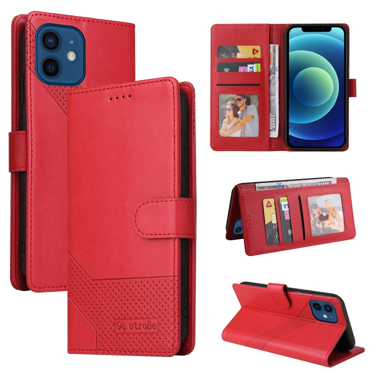 GQUTROBE Skin Feel Magnetic Leather Phone Case, For iPhone 12 Pro Max, For iPhone 12 / 12 Pro, For iPhone 12 mini, For iPhone 11 Pro Max