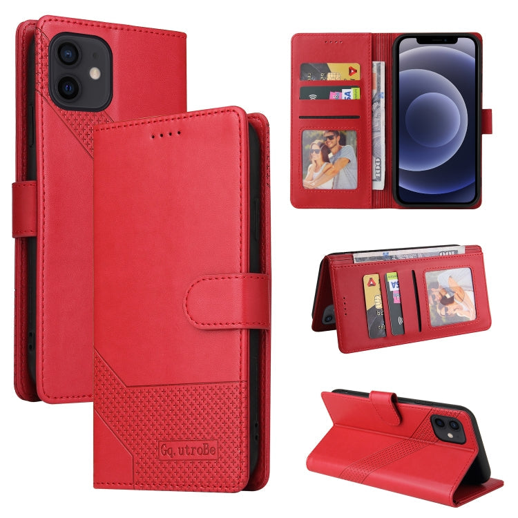 GQUTROBE Skin Feel Magnetic Leather Phone Case, For iPhone 12 Pro Max, For iPhone 12 / 12 Pro, For iPhone 12 mini, For iPhone 11 Pro Max